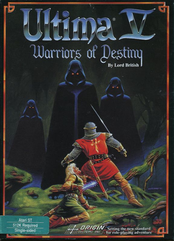 Ultima V: Warriors Of Destiny box art for Atari ST